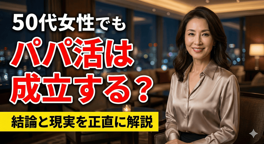 50代女性でもパパ活は成立する？結論と現実を正直に解説